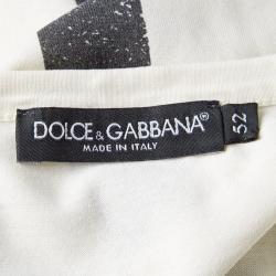 Pre Owned تي شيرت دولتشي أند غابانا ميكي ماوس وكوكا كولا كريمية XL