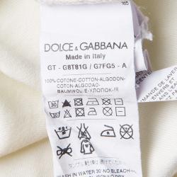 Pre Owned تي شيرت دولتشي أند غابانا ميكي ماوس وكوكا كولا كريمية XL