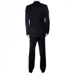 مملوكة مسبقًا Dolce and Gabbana Black Wool Tailored Suit XL