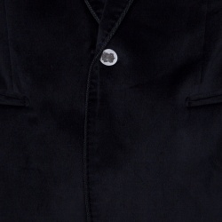 Pre Owned Dolce & Gabbana Martini Black Velvet Tailored Blazer XXL
