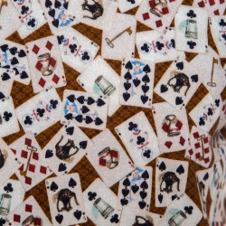 Pre Owned تي شيرت بولو دولتشي أند غابانا طباعة أوراق لعب متعدد الألوان XL