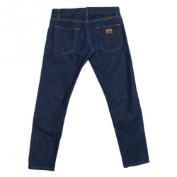 Pre Owned بنطلون جينز دولتشي أند غابانا 14 غولد دينم أزرق داكن قصة مستقيمة M