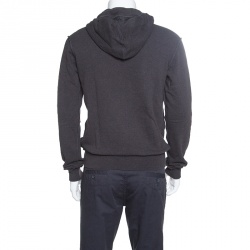 مملوكة مسبقًا Dolce and Gabbana Grey Cotton Terry James Dean Print Hoodie S
