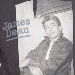 مملوكة مسبقًا Dolce and Gabbana Grey Cotton Terry James Dean Print Hoodie S