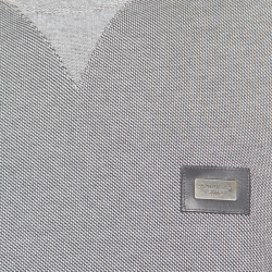 Pre Owned كنزة دولتشي أند غابانا بحافة تريكو مضلعة قطن بنقوش جاكارد مونوكروميه XS