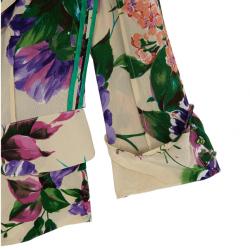 Pre Owned Dolce and Gabbana Floral Silk Jacket M