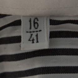 Pre Owned  قميص دولتشي أند غابانا بأزرار على الوجه قطن مخطط دوبي مونوكروم ذهبي L