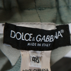 Pre Owned Dolce & Gabbana Multicolor Printed Wool Drawstring Pants M