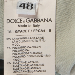 Pre Owned Dolce & Gabbana Multicolor Printed Wool Drawstring Pants M