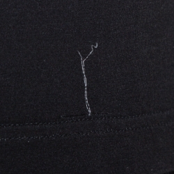 Pre Owned Dolce & Gabbana Dark Grey Wise Monkey Print Cotton T-Shirt M