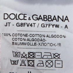 مملوكة مسبقًا تي شيرت دولتشي أند غابانا رقبة مستديرة قطن مطبوع متعدد الألوان M