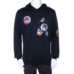 مملوكة مسبقًا سويت شيرت هودي دولتشب أند غابانا حليات حيوانات قطن أزرق ميدنايت L