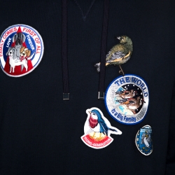 مملوكة مسبقًا سويت شيرت هودي دولتشب أند غابانا حليات حيوانات قطن أزرق ميدنايت L