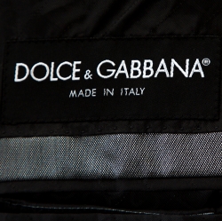 Pre Owned Dolce & Gabbana Grey Wool and Silk Blend Tailored Suit XL