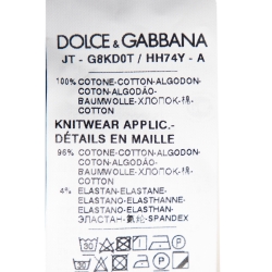 مملوكة مسبقًا Dolce & Gabbana Black Cotton Anthurium Print T Shirt 3XL