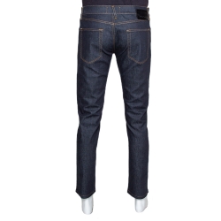 Pre Owned Dolce & Gabbana Dark Blue Stretch Denim Regular Fit Jeans L