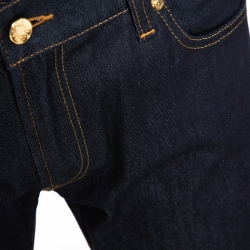 Pre Owned Dolce & Gabbana Dark Blue Stretch Denim Regular Fit Jeans L