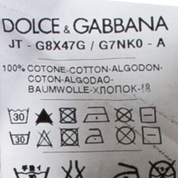 Pre Owned Dolce & Gabbana Graphic Print Cotton Round Neck T Shirt XL 