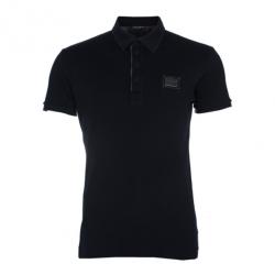 مملوكة مسبقًا Dolce and Gabbana Men's Black Cotton Polo Shirt XXL