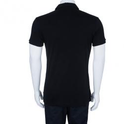 مملوكة مسبقًا Dolce and Gabbana Men's Black Cotton Polo Shirt XXL