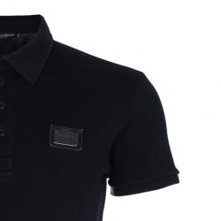 مملوكة مسبقًا Dolce and Gabbana Men's Black Cotton Polo Shirt XXL