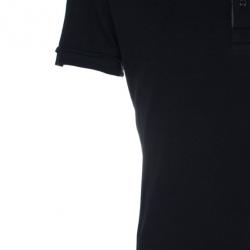 مملوكة مسبقًا Dolce and Gabbana Men's Black Cotton Polo Shirt XXL