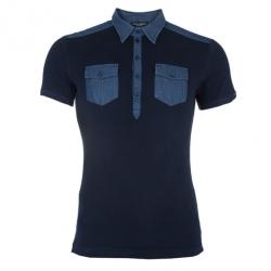 مملوكة مسبقًا Dolce and Gabbana Men’s Black Contrast Polo Shirt XXL