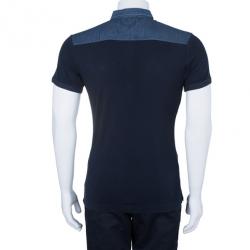 مملوكة مسبقًا Dolce and Gabbana Men’s Black Contrast Polo Shirt XXL