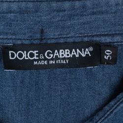 مملوكة مسبقًا Dolce and Gabbana Men’s Black Contrast Polo Shirt XXL