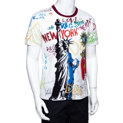 Christian Salvatore NY LV Bleached Graphic Tee