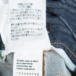 Pre Owned بنطلون جينز دولتشي أند غابانا أزرق بخياطة متباينة مقاس L