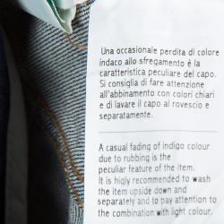 Pre Owned بنطلون جينز دولتشي أند غابانا أزرق بخياطة متباينة مقاس L