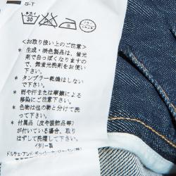 Pre Owned بنطلون جينز دولتشي أند غابانا أزرق بخياطة متباينة مقاس L