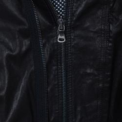 مملوكة مسبقًا Dolce and Gabbana Black Classic Leather Jacket L
