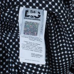 مملوكة مسبقًا Dolce and Gabbana Black Classic Leather Jacket L