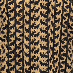 Pre Owned Dolce & Gabbana Beige Cat Print Cotton Shirt M 