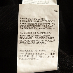 Pre Owned Dolce & Gabbana Black Leopard Print Collar Cotton Polo T-Shirt 5XL