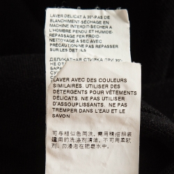 Pre Owned Dolce & Gabbana Black Leopard Print Collar Cotton Polo T-Shirt 5XL