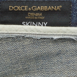 Pre Owned Dolce & Gabbana Blue Denim Skinny Jeans S Waist 46"