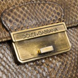 Pre Owned Dolce and Gabbana Python Wallet 
