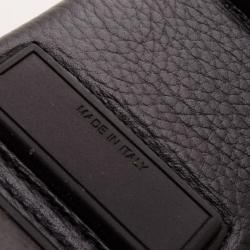 Pre Owned Dolce and Gabbana Black Leather Loafers Size 44