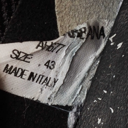 مملوكة مسبقًا Dolce & Gabbana Black Knit Fabric Slip On Sneakers Size 43