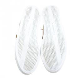 Pre Owned حذاء رياضي دولتشي أند غابانا جلد مخرم لونين مقاس 40