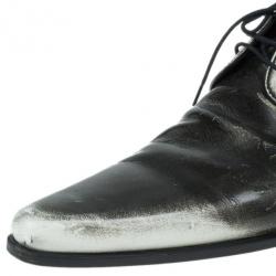 مملوكة مسبقًا Dolce and Gabbana Two Tone Leather Oxfords Size 41.5