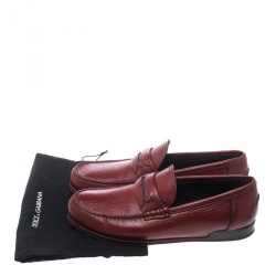 Pre Owned حذاء لوفرز دولتشي أند غابانا جينوفا جلد أخضر مقاس 43