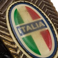 Pre Owned Dolce and Gabbana Black Patent Sneakers Size 42