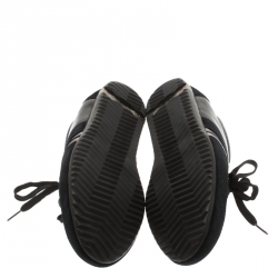 Pre Owned Dolce And Gabbana Black Suede & Leather Low Top Sneakers Size 43