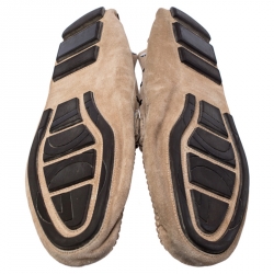 مملوكة مسبقًا حذاء لوفرز دولتشي اند غابانا بشعار معدن سويدي بيج مقاس 44