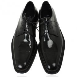 Dolce and Gabbana Grey Patent Lace Up Oxfords Size 42.5