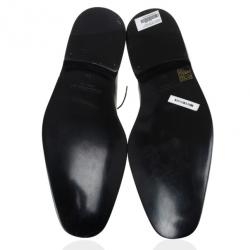 Dolce and Gabbana Grey Patent Lace Up Oxfords Size 42.5